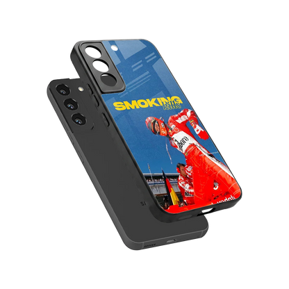 Burnout Mode sleek samsung galaxy s22 cover with tempered glass back and TPU edges