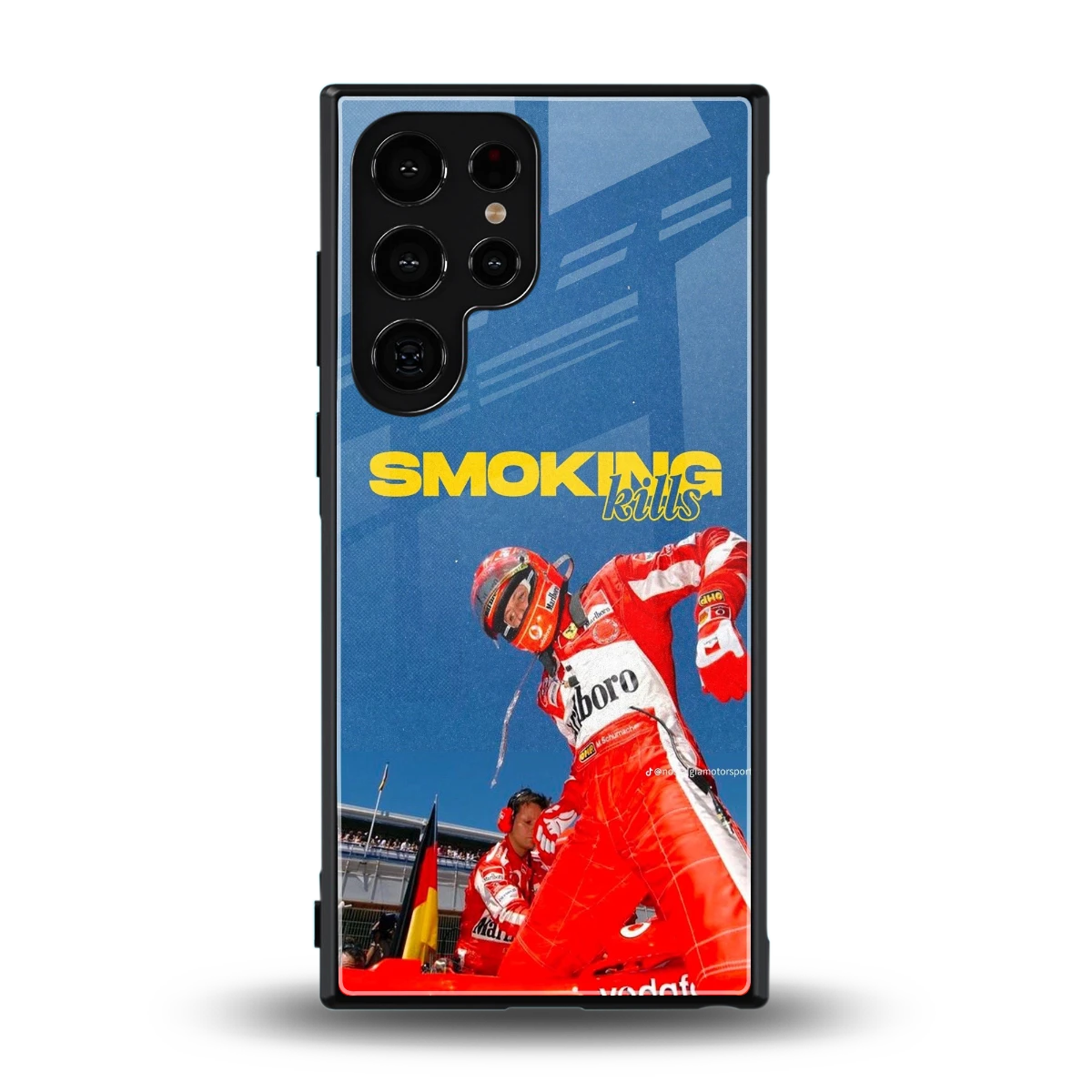 Burnout Mode back phone cover | glass case for samsung galaxy s23 ultra