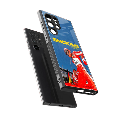 Burnout Mode sleek samsung galaxy s23 ultra cover with tempered glass back and TPU edges