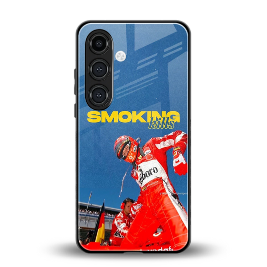 Burnout Mode back phone cover | glass case for samsung galaxy s25 plus