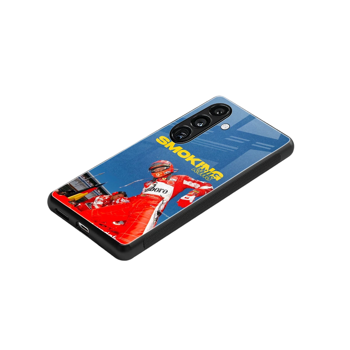 Burnout Mode stylish phone case for samsung galaxy s25 fe | glossy glass and slim fit