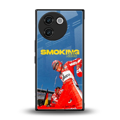 Burnout Mode back phone cover | glass case for vivo v30e