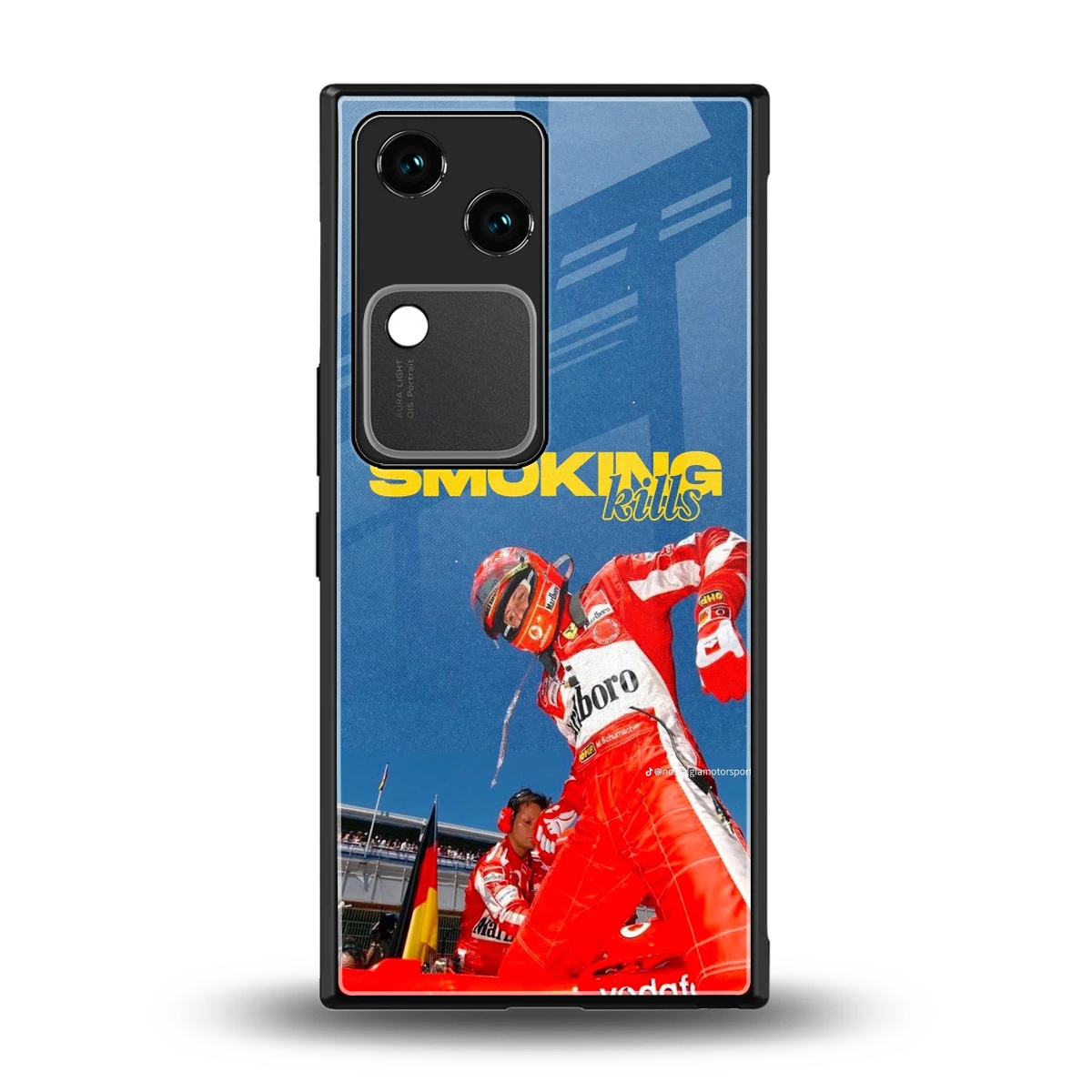 Burnout Mode back phone cover | glass case for vivo v30