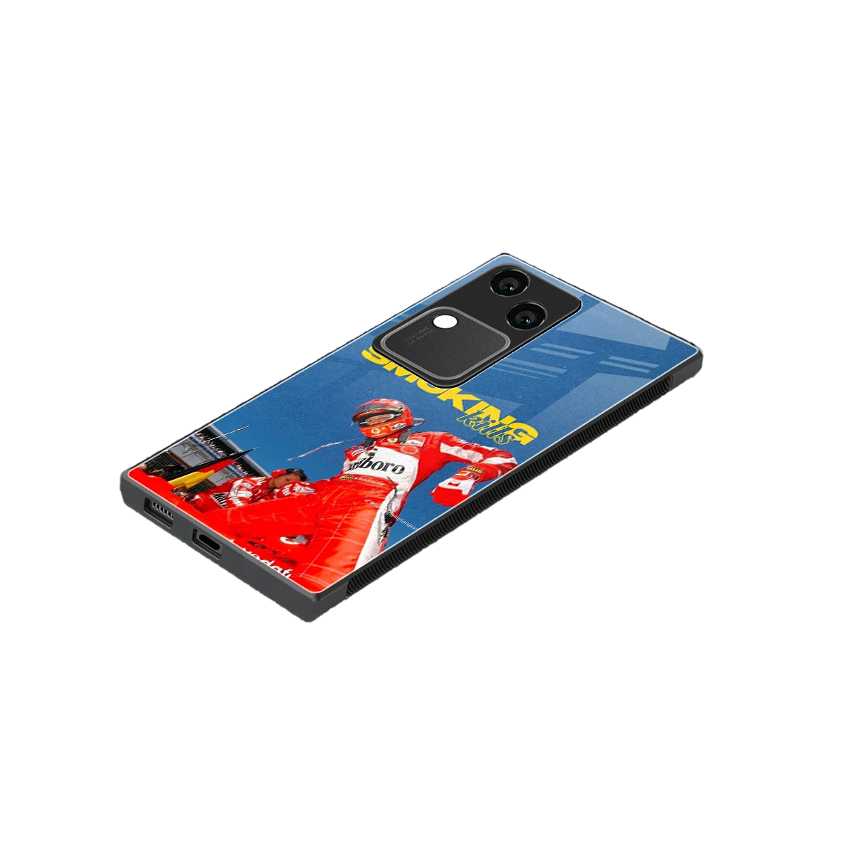 Burnout Mode stylish phone case for vivo v30 | glossy glass and slim fit