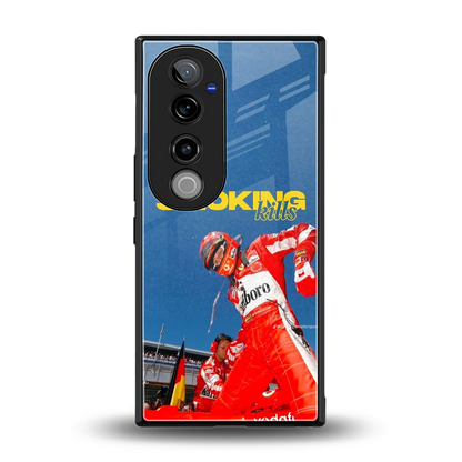 Burnout Mode back phone cover | glass case for vivo v40 pro