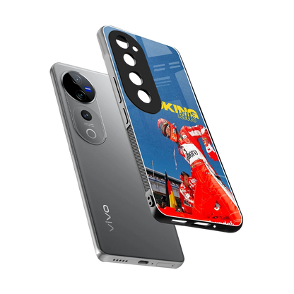 Burnout Mode sleek vivo v40 pro cover with tempered glass back and TPU edges