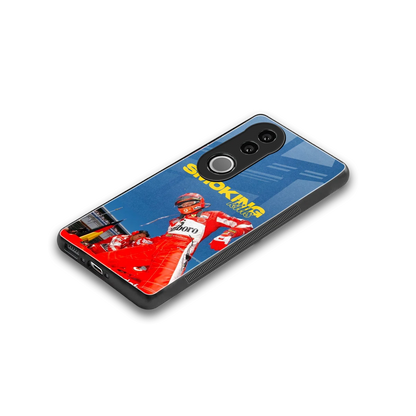 Burnout Mode stylish phone case for vivo v50 | glossy glass and slim fit