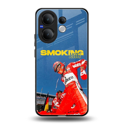 Burnout Mode back phone cover | glass case for vivo v60
