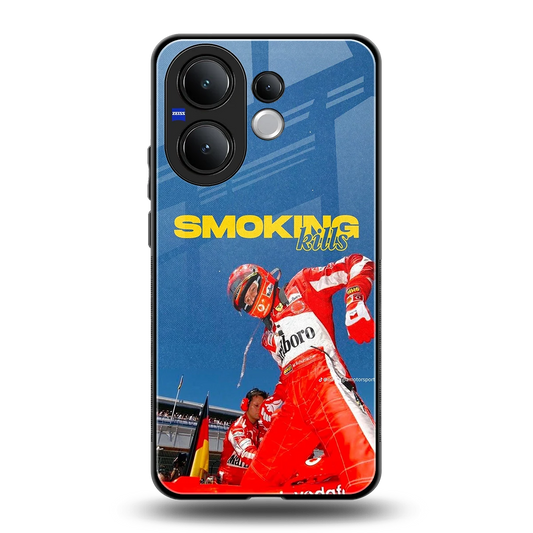 Burnout Mode back phone cover | glass case for vivo v60