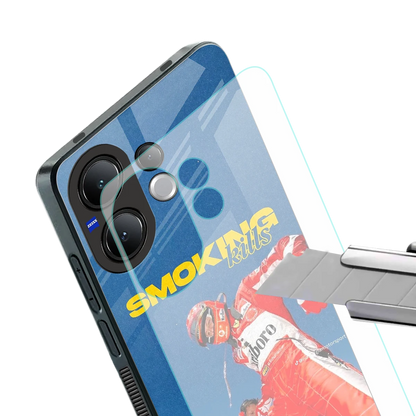 Burnout Mode stylish phone case for vivo v60 | glossy glass and slim fit