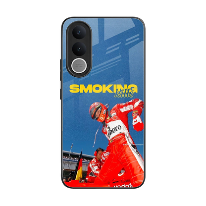 Burnout Mode back phone cover | glass case for vivo v70 fe