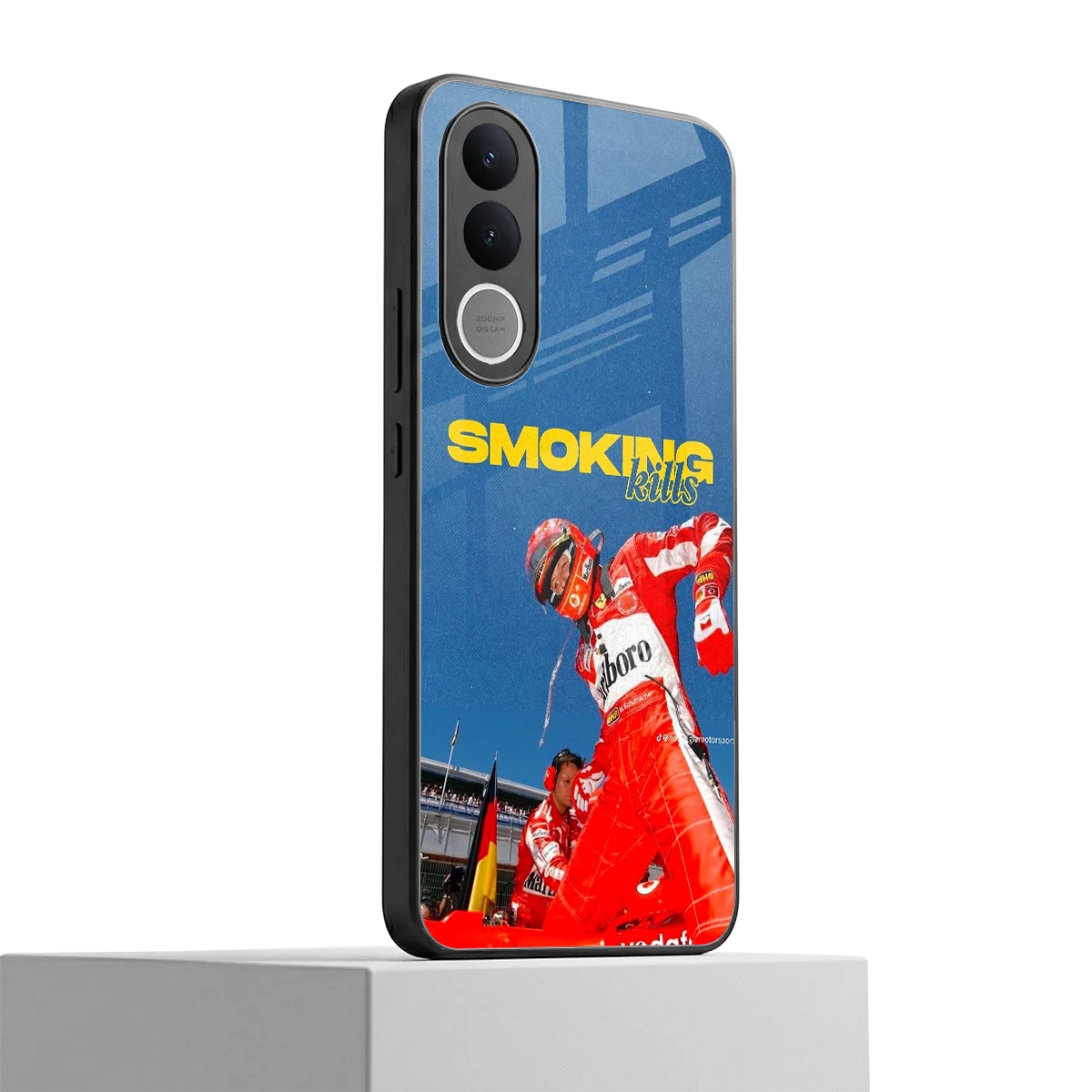 Burnout Mode vivo v70 fe mobile cover | shockproof glass phone case