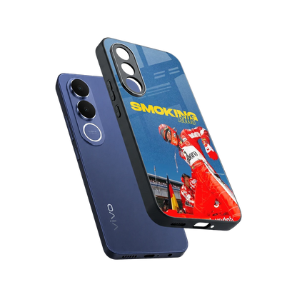 Burnout Mode sleek vivo v70 fe cover with tempered glass back and TPU edges