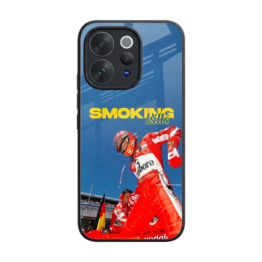 Burnout Mode back phone cover | glass case for vivo v70