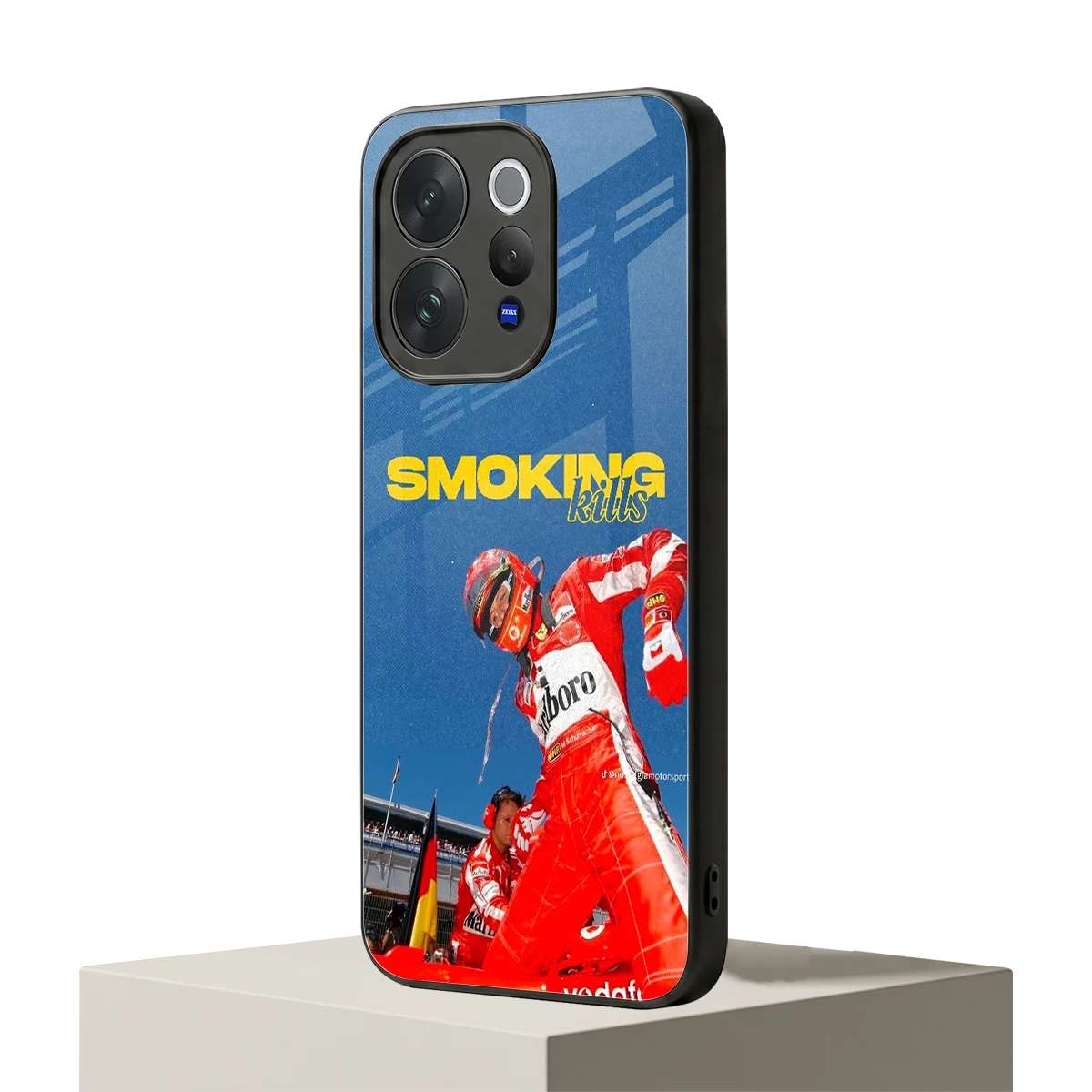 Burnout Mode vivo v70 elite mobile cover | shockproof glass phone case