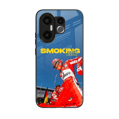 Burnout Mode back phone cover | glass case for vivo x200 fe