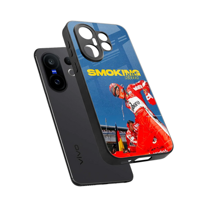 Burnout Mode sleek vivo x200 fe cover with tempered glass back and TPU edges