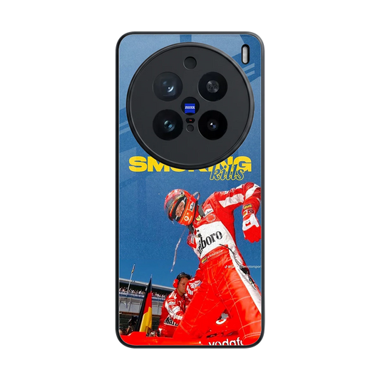 Burnout Mode back phone cover | glass case for vivo x200 pro