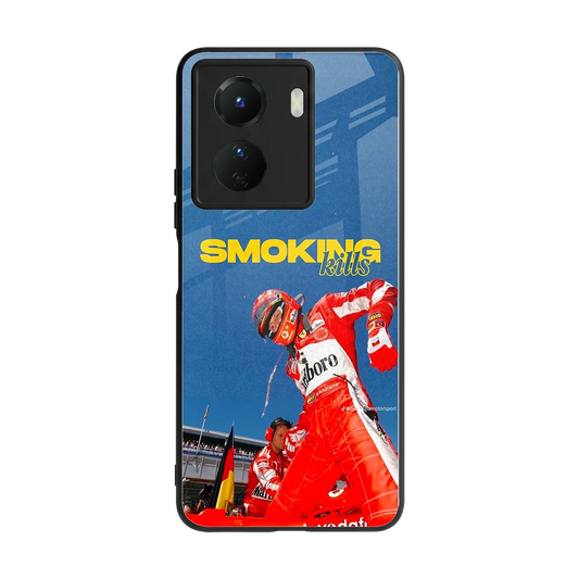 Burnout Mode back phone cover | glass case for vivo y16