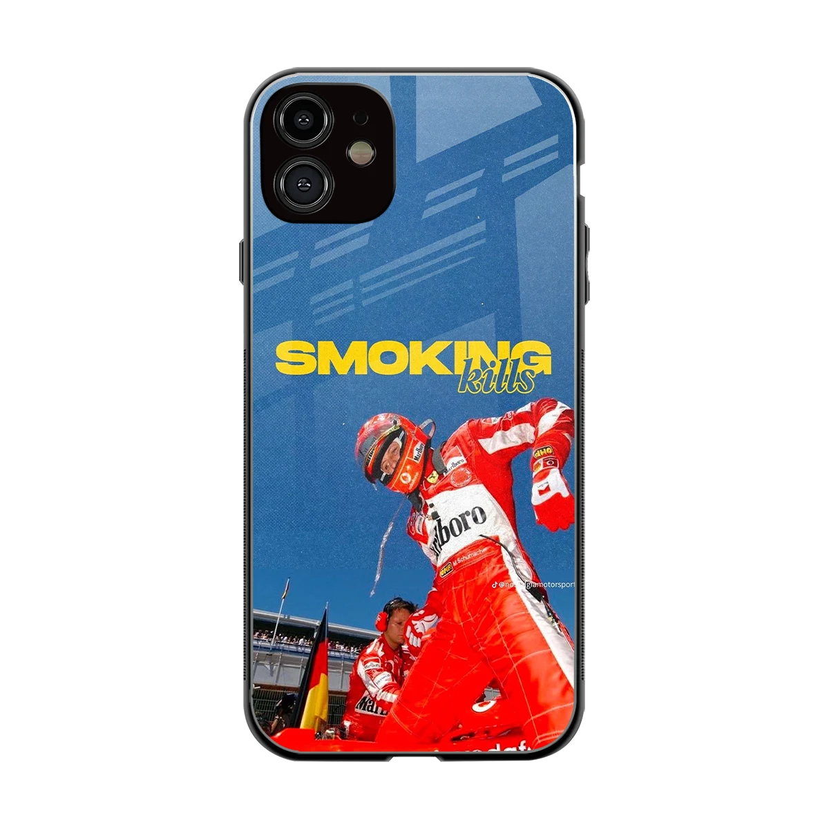 Burnout Mode back phone cover | glass case for iphone 12