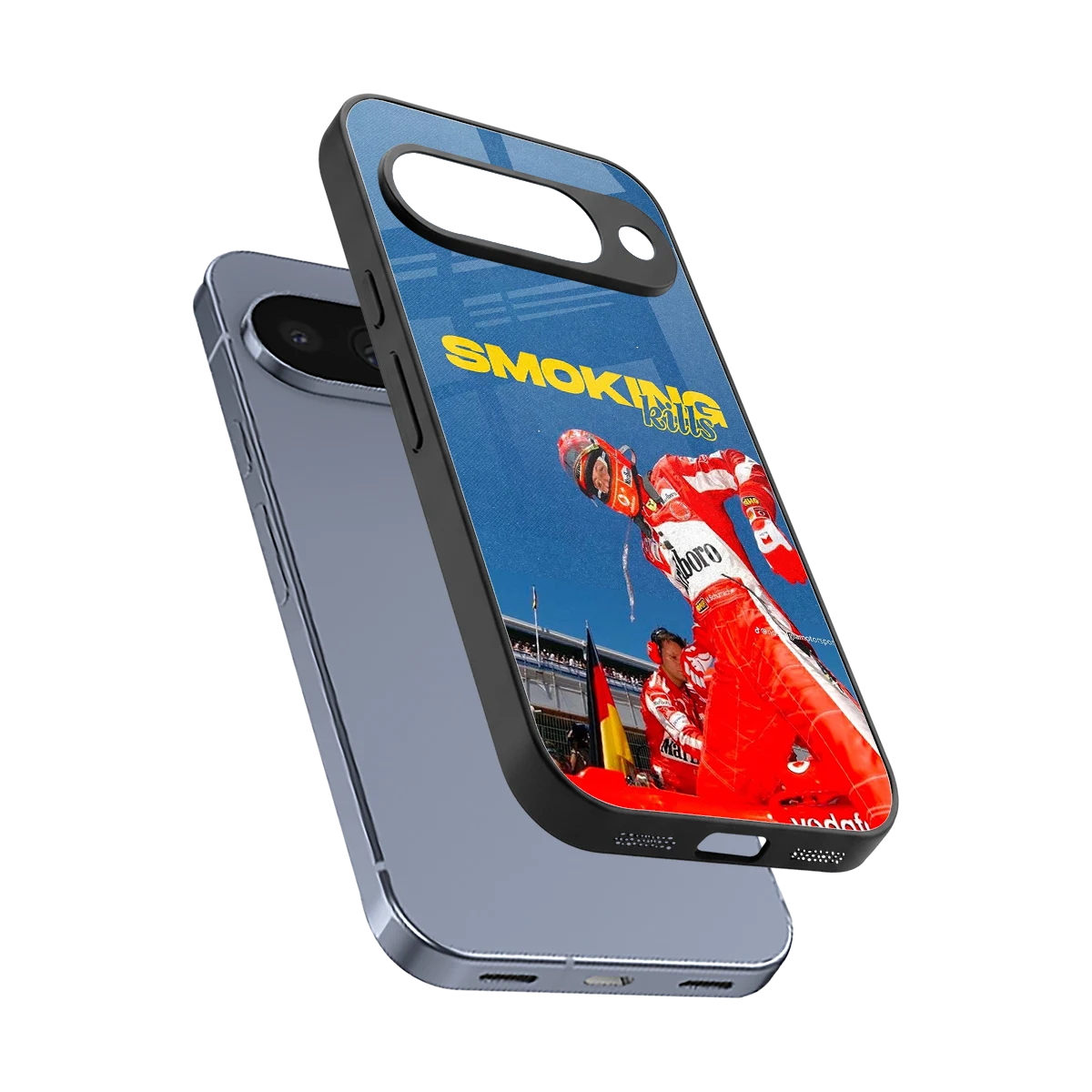 Burnout Mode sleek google pixel 10 cover with tempered glass back and TPU edges
