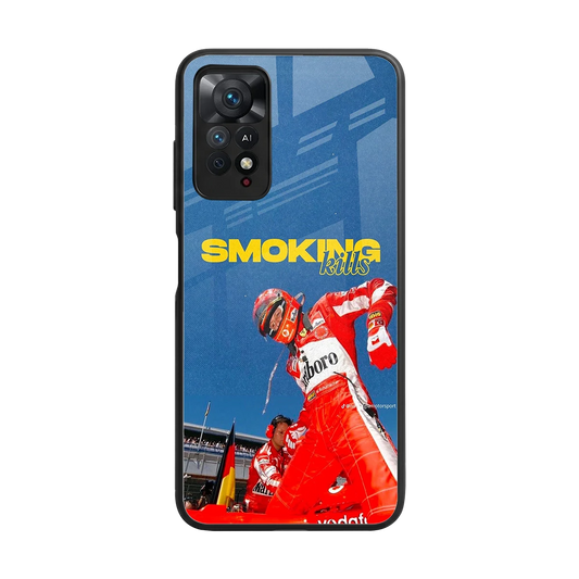 Burnout Mode back phone cover | glass case for redmi note 11 pro