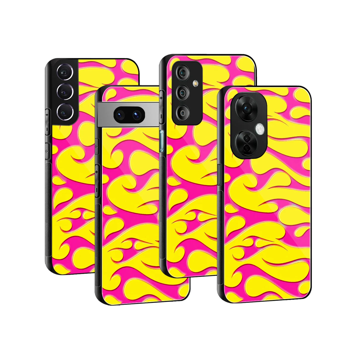 Stylish Glass Back Case for All Smartphones iPhone, Samsung, OnePlus, Pixel, Redmi, Oppo, Vivo, Motorola