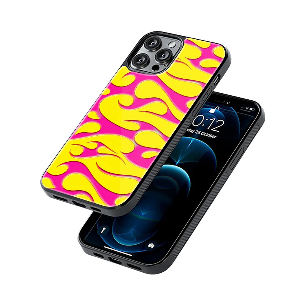 Protective Glass Back Phone Case Compatible with iPhone, Samsung, OnePlus, Pixel & More