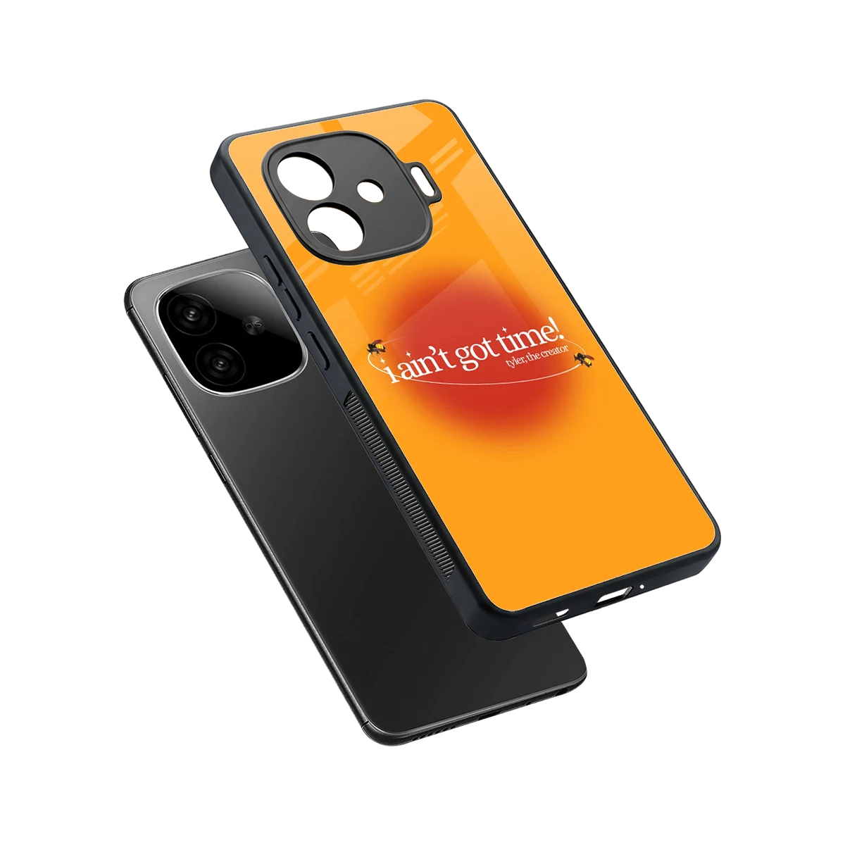 Busy Bee sleek iqoo neo 10r 5g cover with tempered glass back and TPU edges