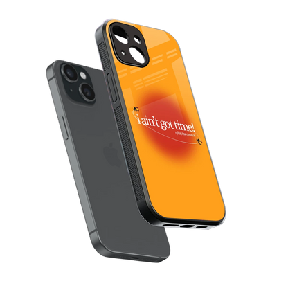 Busy Bee sleek iphone 13 cover with tempered glass back and TPU edges