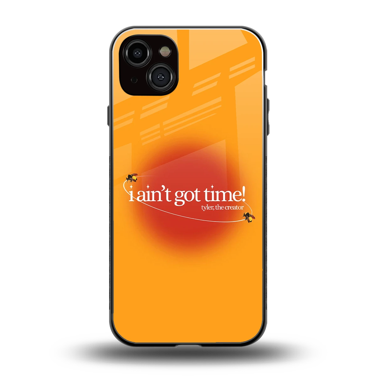 Busy Bee back phone cover | glass case for iphone 14 plus