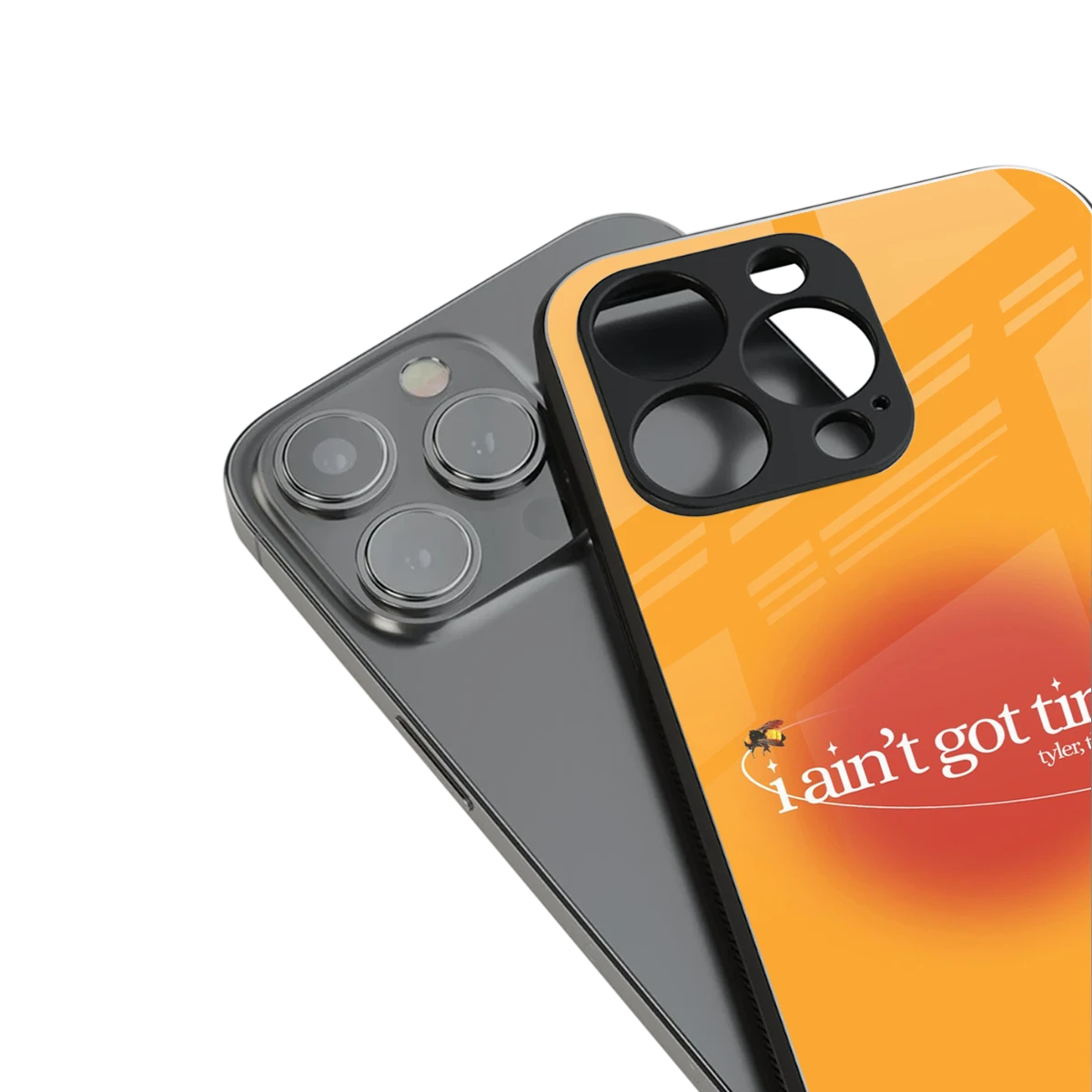 Busy Bee stylish phone case for iphone 15 plus | glossy glass and slim fit