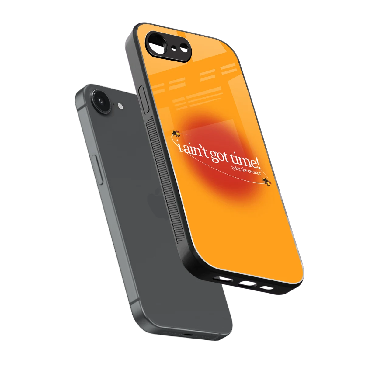 Busy Bee sleek iphone 16e cover with tempered glass back and TPU edges