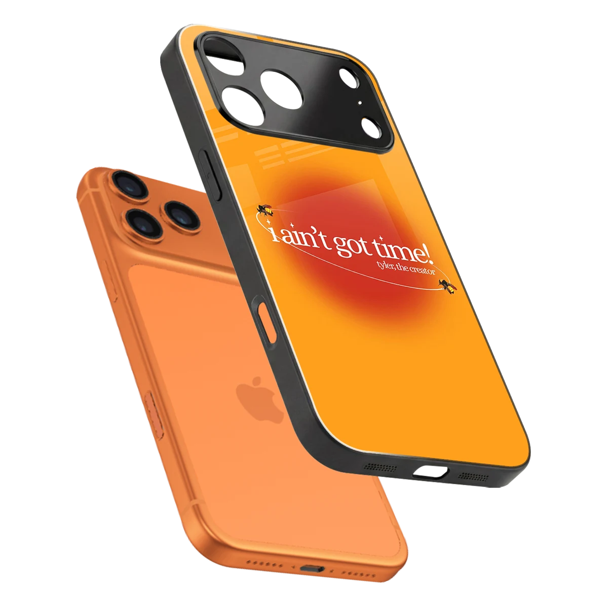 Busy Bee sleek iphone 17 pro max cover with tempered glass back and TPU edges