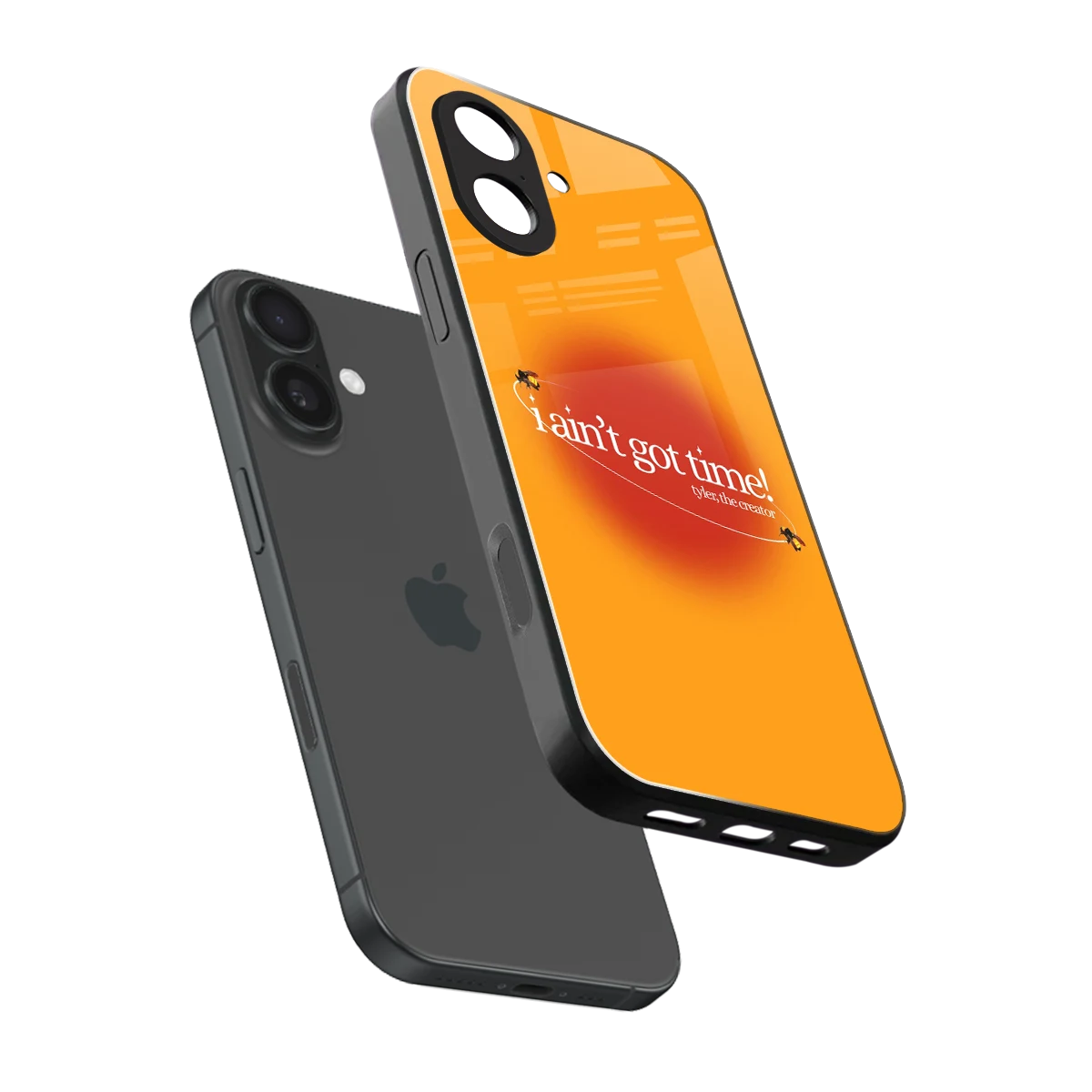 Busy Bee sleek iphone 17 cover with tempered glass back and TPU edges
