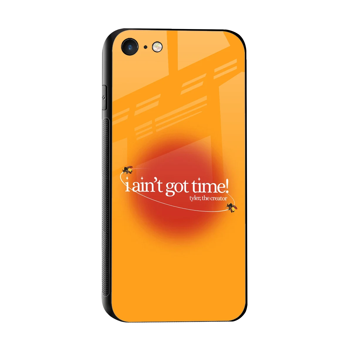 Busy Bee sleek iphone 7 cover with tempered glass back and TPU edges