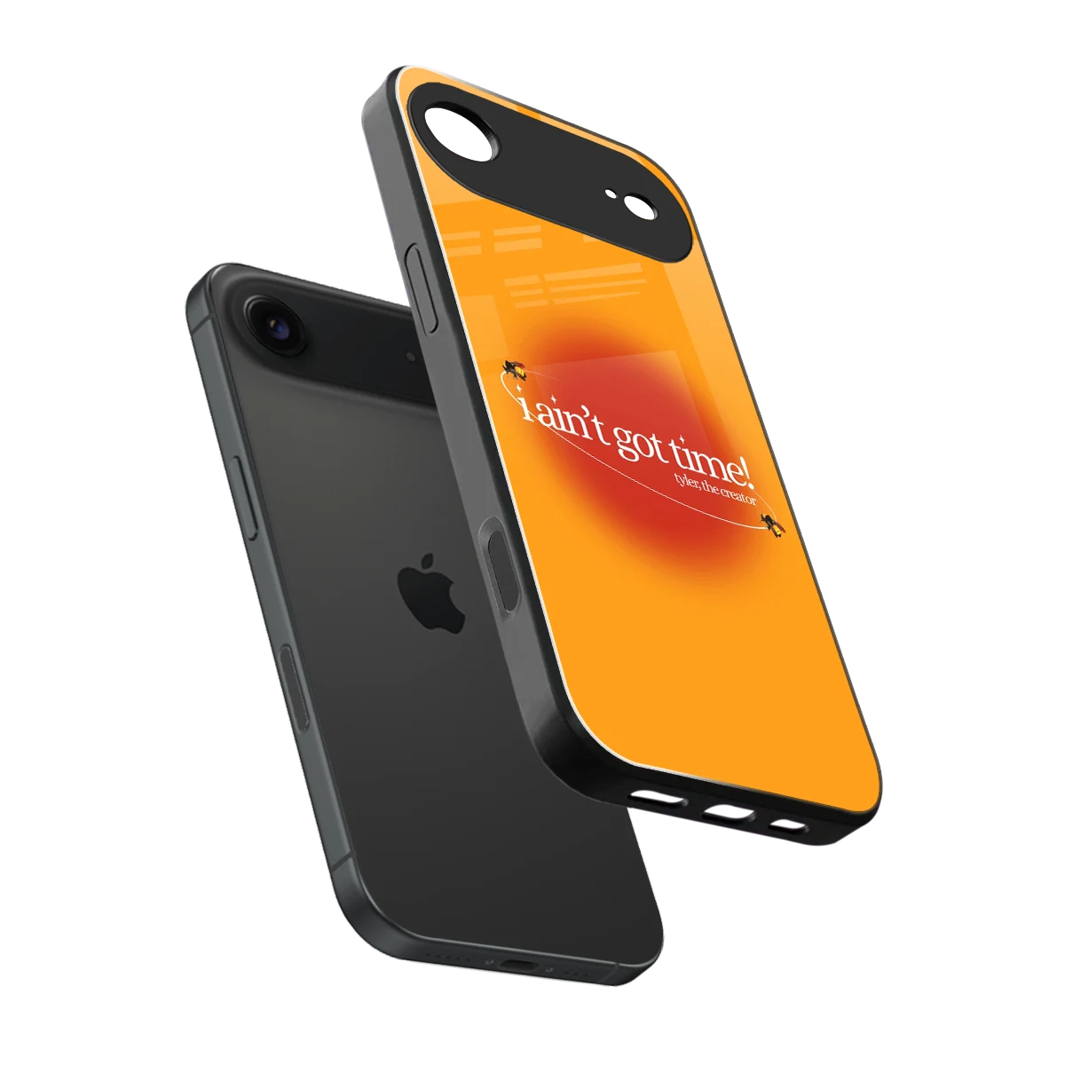 Busy Bee sleek iphone air cover with tempered glass back and TPU edges