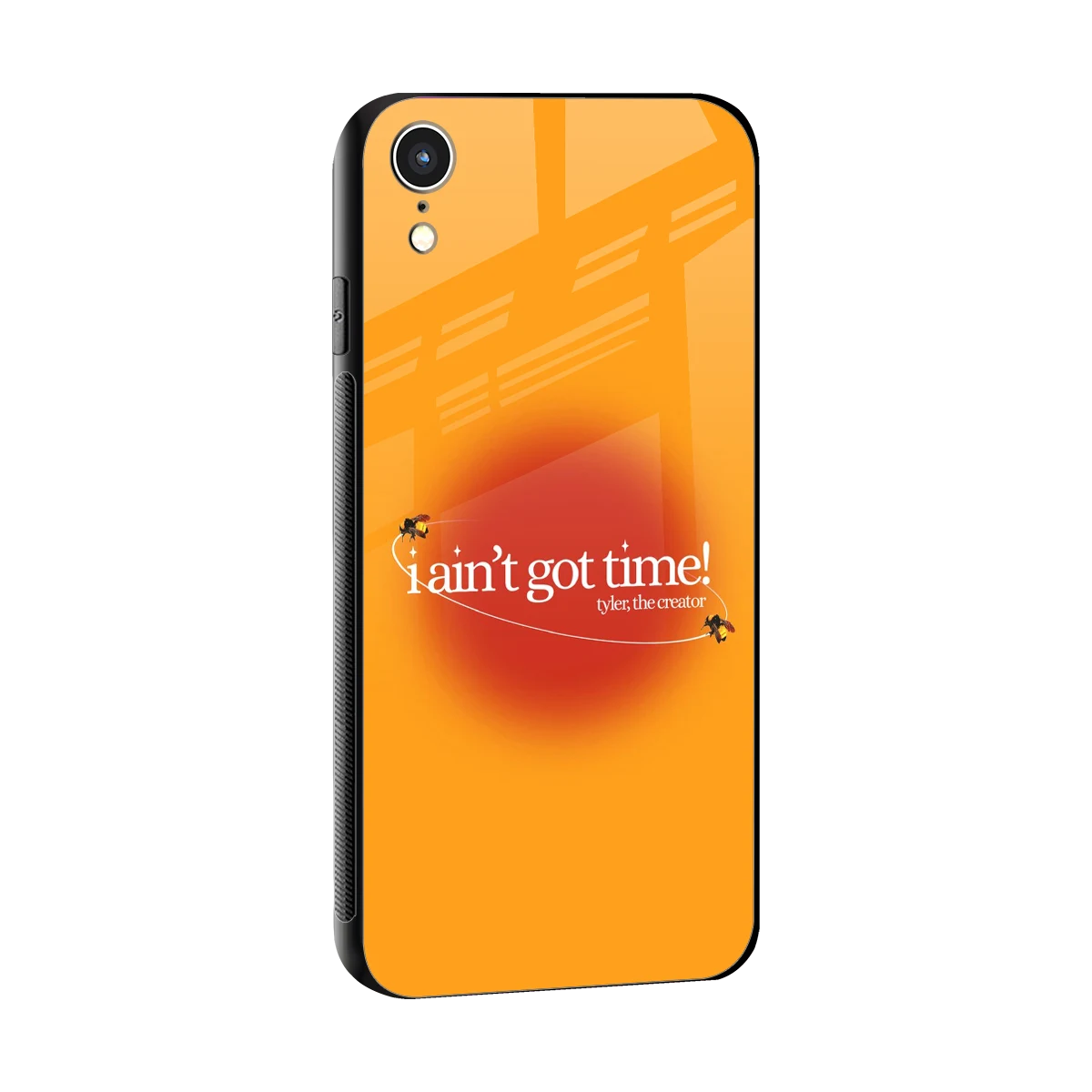 Busy Bee sleek iphone xr cover with tempered glass back and TPU edges