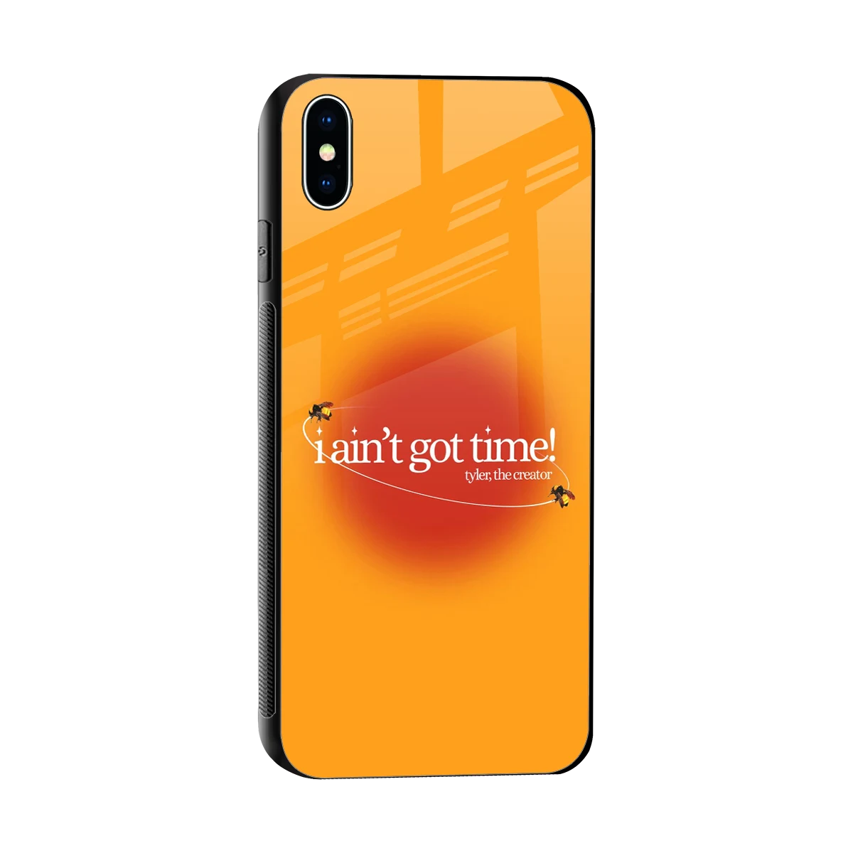 Busy Bee sleek iphone xs max cover with tempered glass back and TPU edges