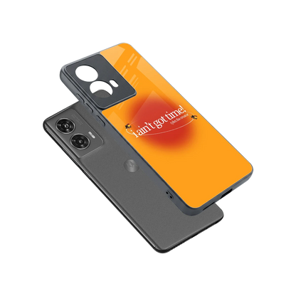 Busy Bee sleek motorola edge 50 fusion cover with tempered glass back and TPU edges
