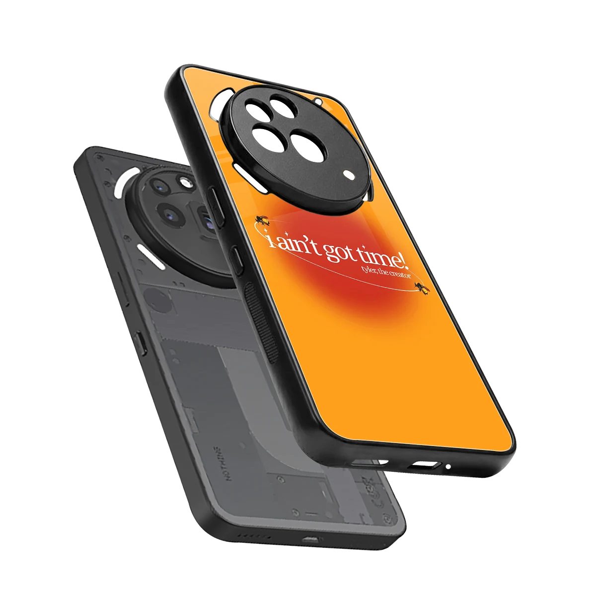 Busy Bee sleek nothing phone 3a pro cover with tempered glass back and TPU edges