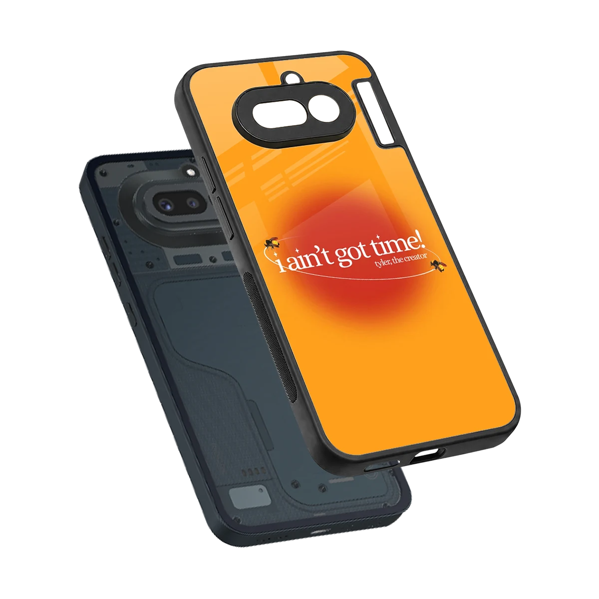 Busy Bee sleek nothing phone 4a cover with tempered glass back and TPU edges