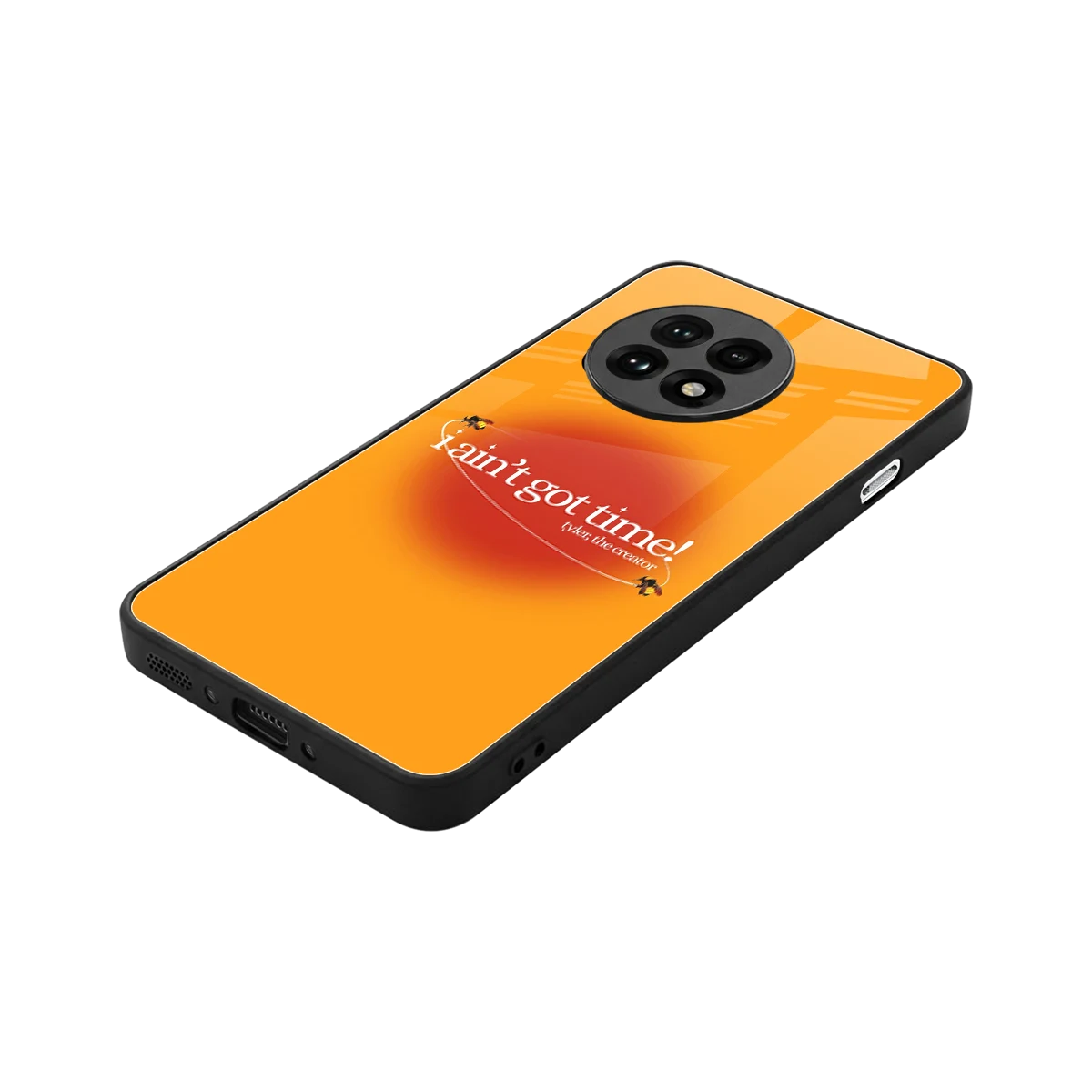 Busy Bee stylish phone case for oneplus 13r | glossy glass and slim fit