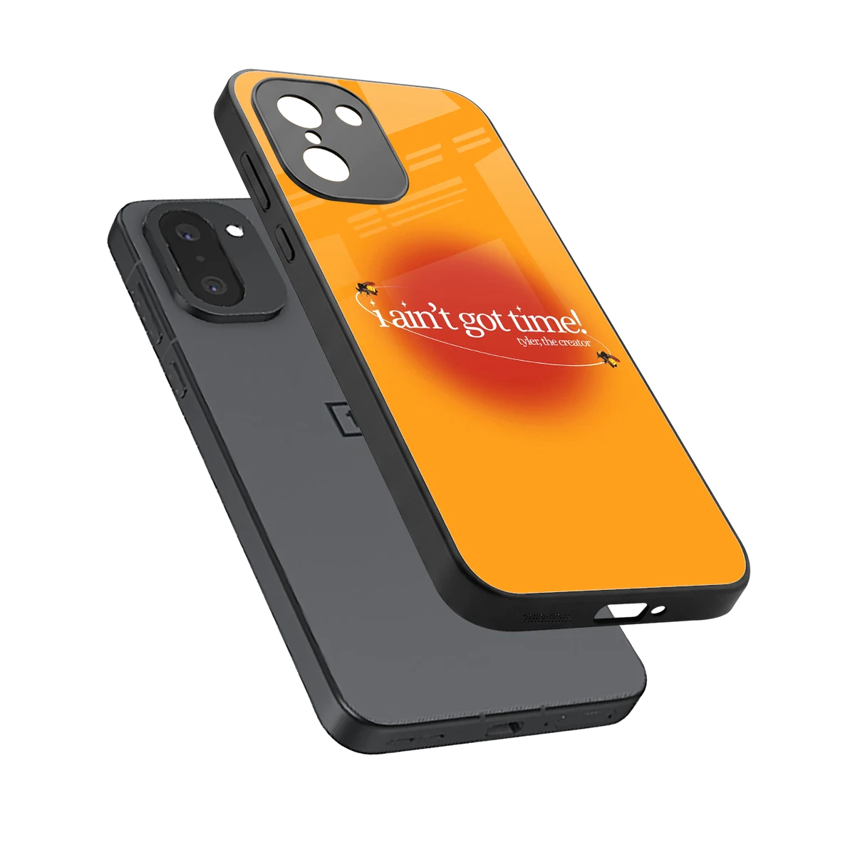 Busy Bee sleek oneplus 15r cover with tempered glass back and TPU edges