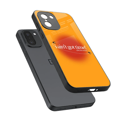 Busy Bee sleek oneplus 15r cover with tempered glass back and TPU edges