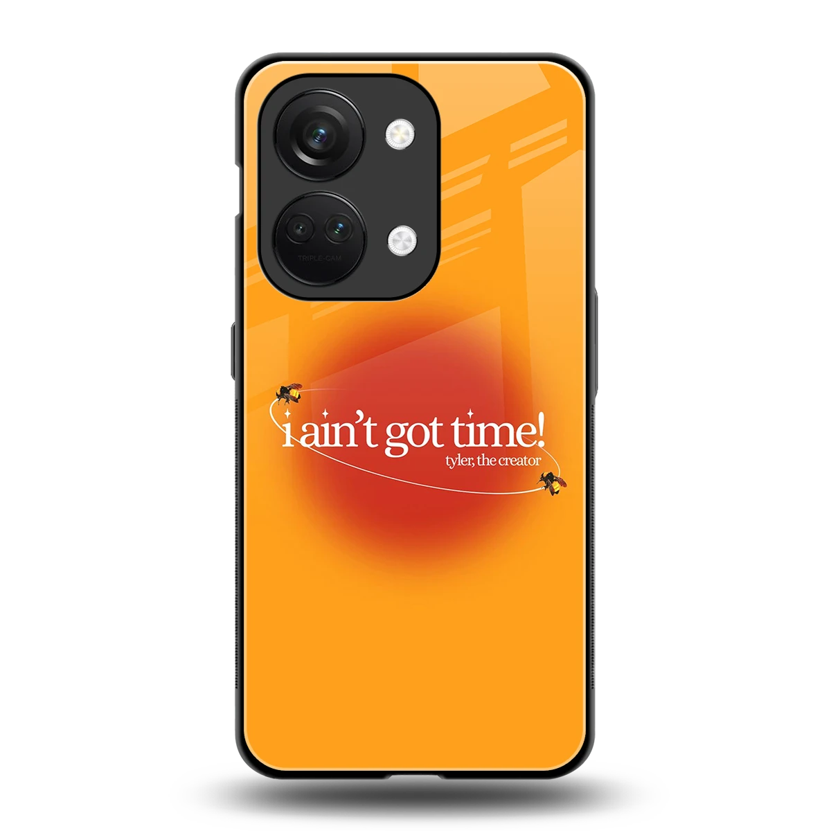 Busy Bee back phone cover | glass case for oneplus nord 3