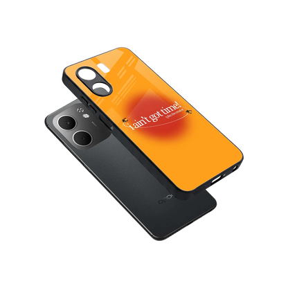 Busy Bee sleek oppo a5x 5g cover with tempered glass back and TPU edges