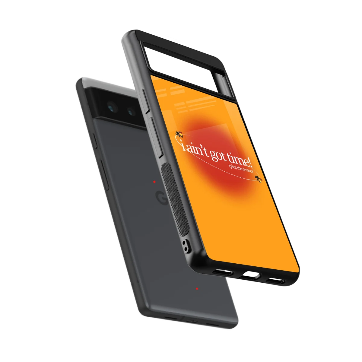 Busy Bee sleek google pixel 6 cover with tempered glass back and TPU edges