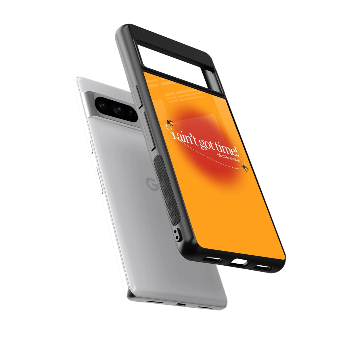 Busy Bee sleek google pixel 8 pro cover with tempered glass back and TPU edges