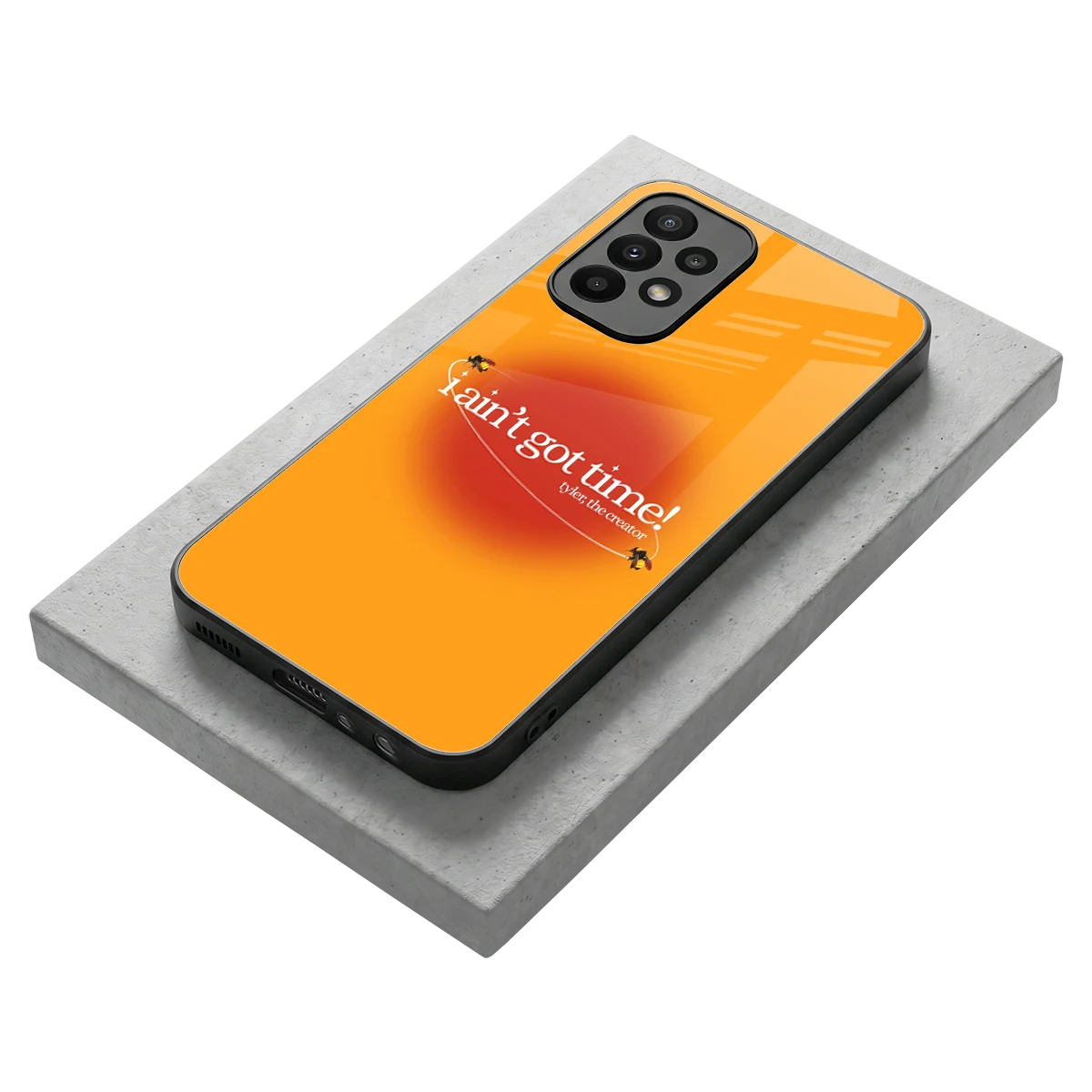 Busy Bee stylish phone case for samsung galaxy a23 | glossy glass and slim fit